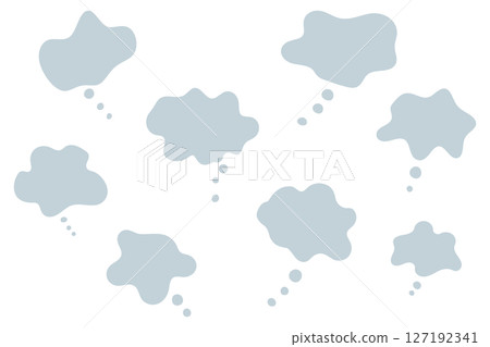 表達困惑和想法的一組氣泡插圖 127192341