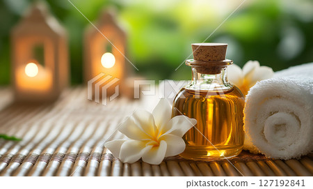 hot oil massage using ayurvedic techniques in serene environment 127192841