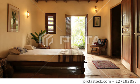 peaceful room for ayurvedic treatment with holistic vibe peaceful room for ayurvedic treatment with holistic vibe 127192855