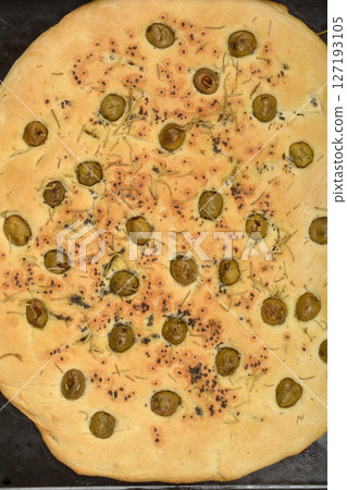 Freshly baked focaccia 127193105