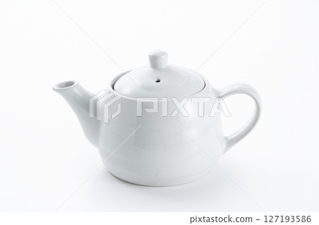 白色茶壺 127193586