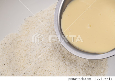 烤司康餅的製作過程 127193615