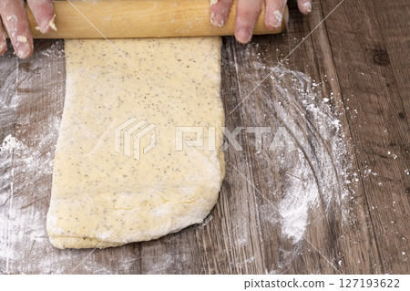 烤司康餅的製作過程 127193622