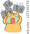 A cat receives a large number of rejection notices 127193774