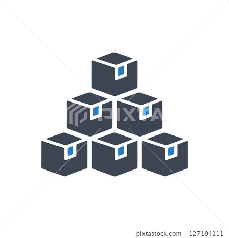 Stacked Boxes Icon Stacked Boxes Icon 127194111