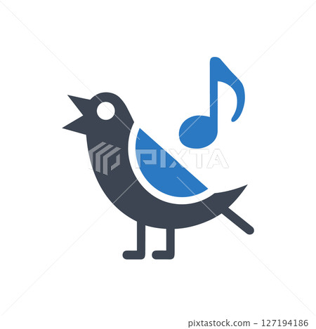 Bird and Music Icon Bird and Music Icon 127194186