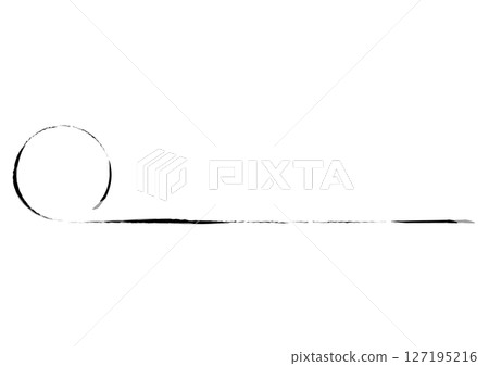 Black faded hand-drawn circled heading line Black faded hand-drawn circled heading line 127195216