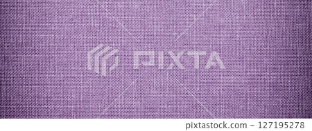 Purple textile fabric background with violet woven texture and soft vignette in macro view for decorative design 127195278