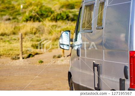 Campervan camping on nature 127195567