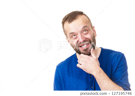 Confused man thinking Confused man thinking 127195746