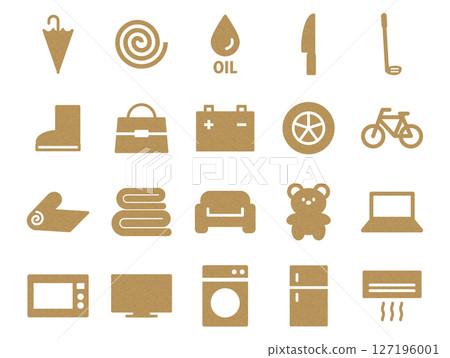 一組回收插圖 B_Cork 圖案 一組回收插圖 B_Cork 圖案 127196001