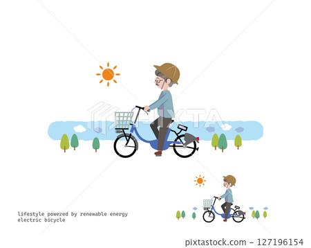 騎電動自行車出遊：白天 127196154