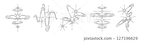 Y2K star tattoo line art collection Y2K star tattoo line art collection 127196629