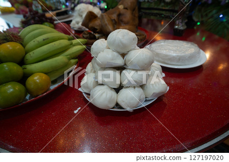 Chinese culture ancestor food offering, Chinese funeral ceremon Chinese culture ancestor food offering, Chinese funeral ceremon 127197020