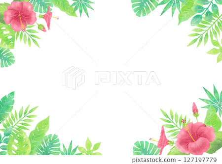 水彩芙蓉框（橫向、封閉式） 127197779