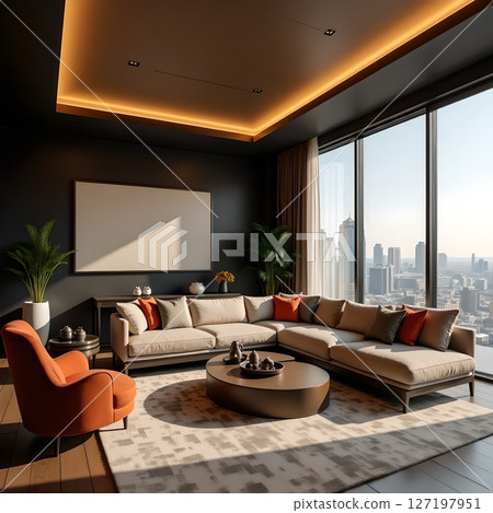 Stylish meeting room/lounge 127197951