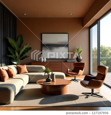 Stylish meeting room/lounge 127197956