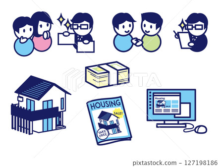 Illustrations about real estate and inheritance Illustrations about real estate and inheritance 127198186