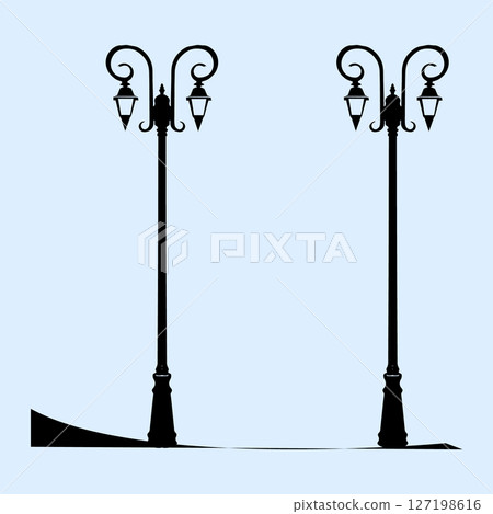 simple icon of street lighting 127198616