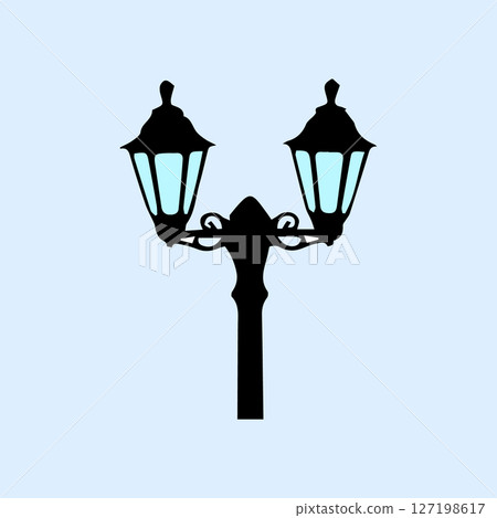 simple icon for garden lighting 127198617