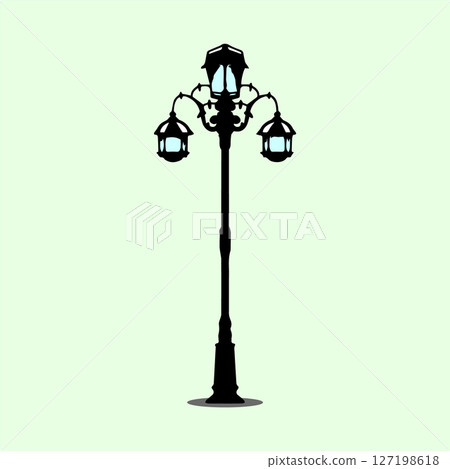 simple icon of street lighting 127198618