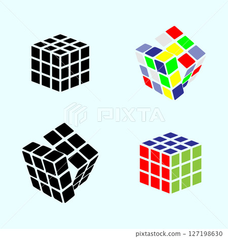 rubik icon symbol design 127198630
