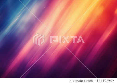 Vibrant Light Streams Dance Through the Colorful Background at Twilight. Generative AI 127198697