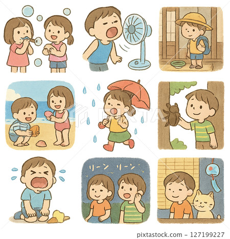 夏天可以使用的插圖 127199227