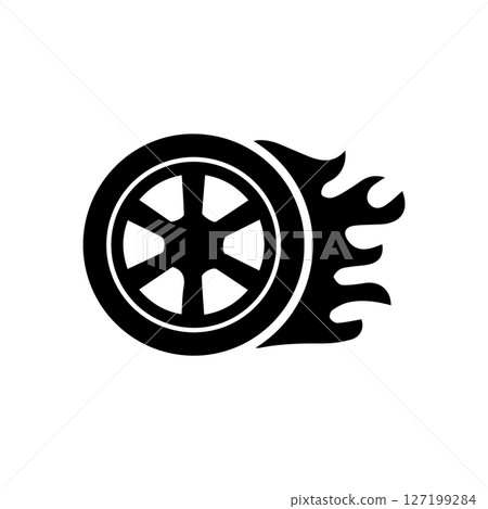 simple design car tire icon 127199284