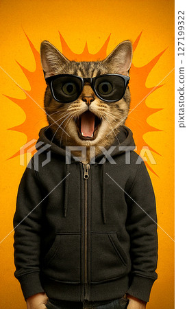 Cat meme sunglasses and hoodie cat-meme916_108 127199322
