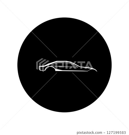 simple sports car icon, vectors illustration 127199383