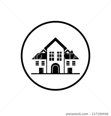 simple house design icon, illustration image simple house design icon, illustration image 127199440