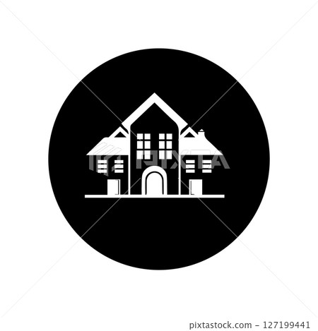 simple house design icon, illustration image simple house design icon, illustration image 127199441