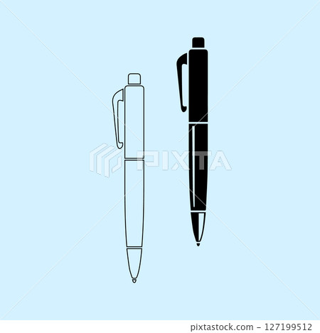 stationery pen icon vectors illustartion stationery pen icon vectors illustartion 127199512