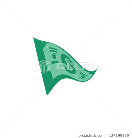 US Dollar stock paper bank notes icon sign business finance money concept vector illustration 127199529