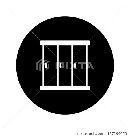 wardrobe icon, simple vector design 127199653