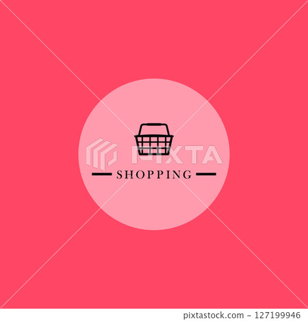premium shopping logo design 127199946