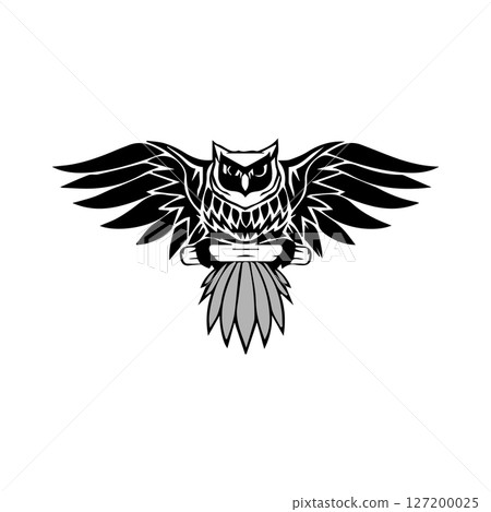 owl icon, vectors illustration owl icon, vectors illustration 127200025