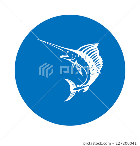 blue marlin fish icon blue marlin fish icon 127200041