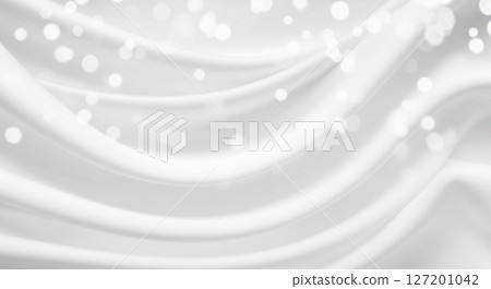 奢華的白色布料和淺色背景材料 127201042