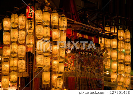 Gion Festival, Nagatobokko floats on Yoiyama 127201438