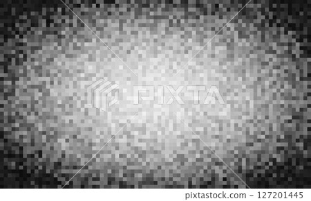 Soft pixel glitch noise gradient. Bright center fades into dark corners, creating a compressed data or digital blur texture. Modern abstract interface feel. Vector illustration. Soft pixel glitch noise gradient. Bright center fades into dark corners, creating a compressed data or digital blur texture. Modern abstract interface feel. Vector illustration. 127201445