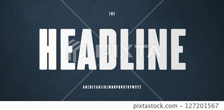 Tall rounded font, bold condensed letters, heavy rounded alphabet with proud upright style, modern typeface for strong branding headline, graphic identity. Vector typeset. 127201567