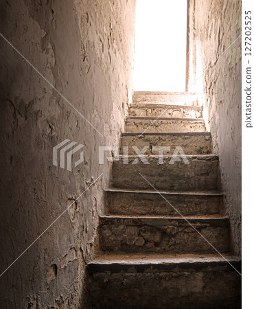 Steps from the dark basement to the light 127202525