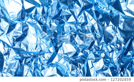 藍色金屬紙紋理背景 藍色金屬紙紋理背景 127202859