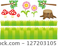 Cute flower illustration material 127203105