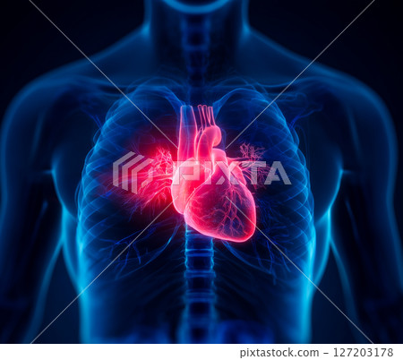 High-tech heart visualization 127203178