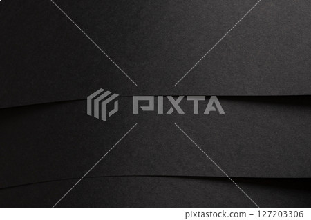Black matte paper texture with a premium, sleek finish, featuring a minimalistic design. Elegant, 127203306