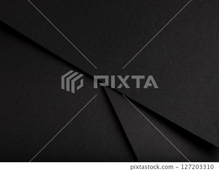 Black matte paper texture with a rich, premium finish, featuring simple geometric lines and an 127203310