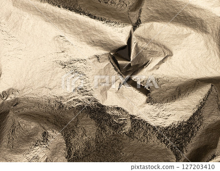 Golden and white gold foil texture with a holographic, pearlescent finish. Shiny, metallic surface Golden and white gold foil texture with a holographic, pearlescent finish. Shiny, metallic surface 127203410